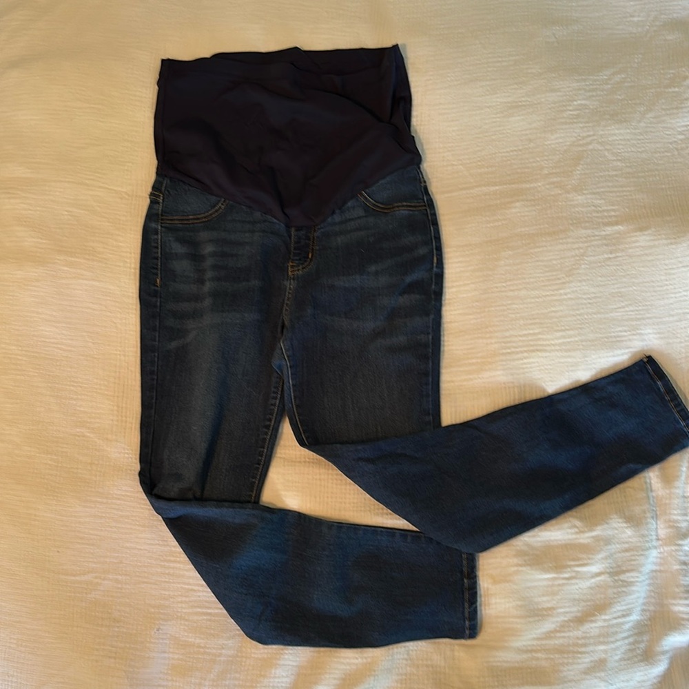 Pink Blush Full Panel Maternity Jeans